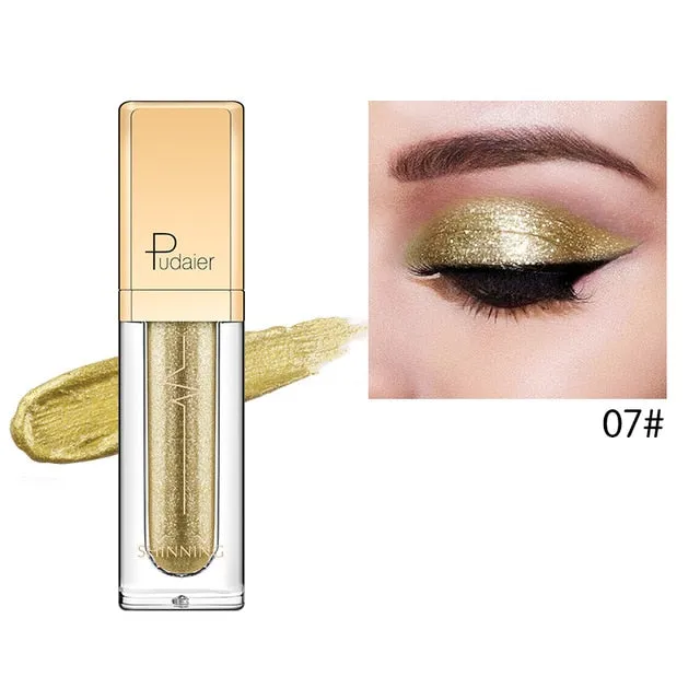 18 Colors Shine Smoky Eyeshadow Waterproof Dimond Glitter Liquid Cosmetic