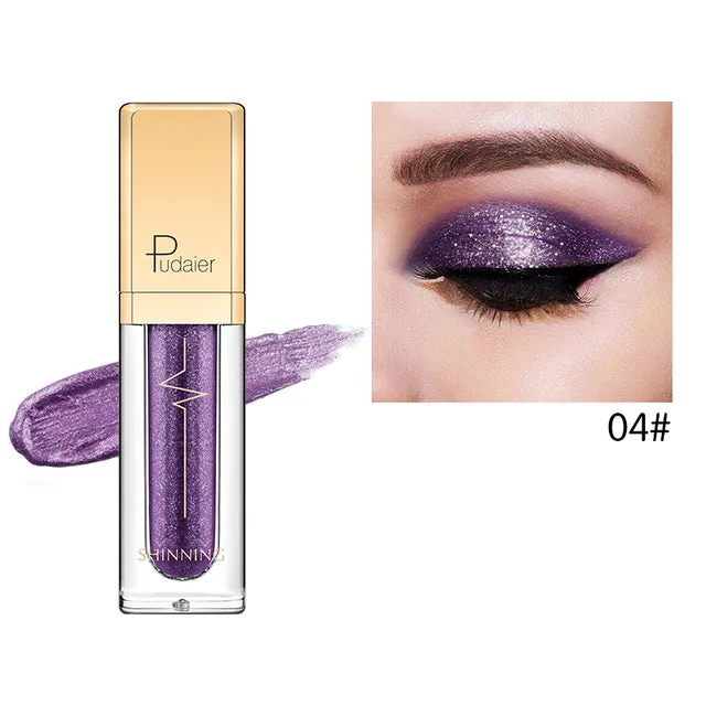 18 Colors Shine Smoky Eyeshadow Waterproof Dimond Glitter Liquid Cosmetic