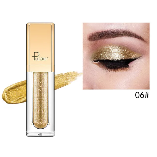 18 Colors Shine Smoky Eyeshadow Waterproof Dimond Glitter Liquid Cosmetic