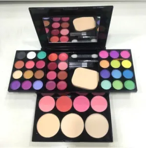 39 Bright Colors Eyeshadow Palette with Brushes