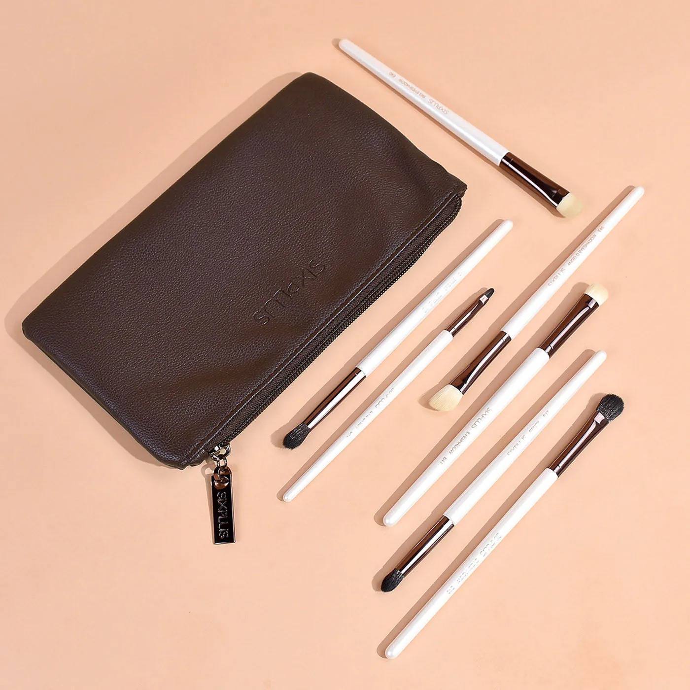 7pcs Pearl White Eye Makeup Brush Set