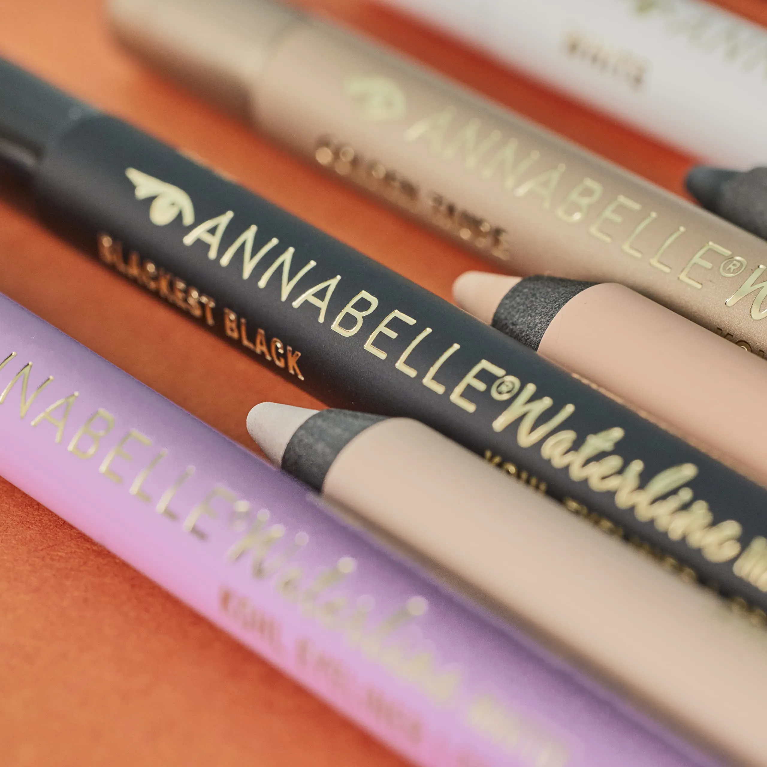 Annabelle Waterline Matte Kohl Eyeliner Pencil, Blackest Black, Intense Colours, Matte Finish, Easy-To-Apply, Long-Lasting 10h, Waterproof, Transferproof, Cruelty-Free, 1.2 g