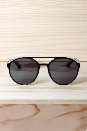 Bar Brow Brim Frame Sunglasses