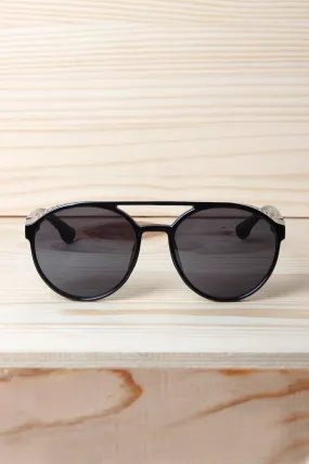 Bar Brow Brim Frame Sunglasses