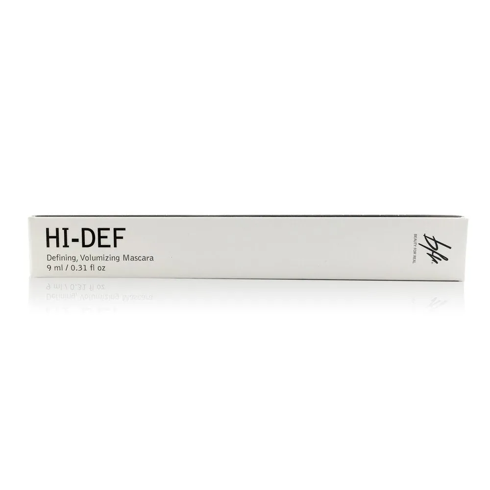 Beauty for Real Hi-Def Mascara, Just Black - Defining & Volumizing Lash Definer, Curls Lashes - Humidity & Smudge Proof - Micro Brush Ensures Versatile Application - 0.31 fl oz