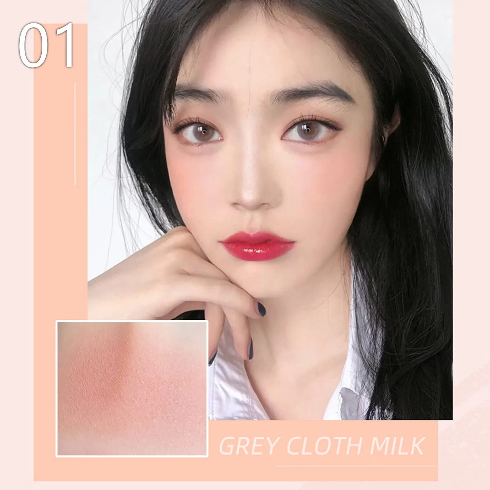 Blushers for Cheeks, 3 In 1 Color Matte Face Blush Make Up Powder, Makeup Blusher for Long-Lasting Sweat-Resistant Non-Greasy Blush Glow Matte Super Brighten Skin Shimmery Natural Look