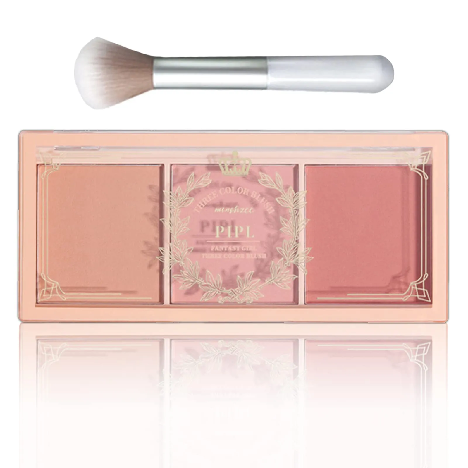 Blushers for Cheeks, 3 In 1 Color Matte Face Blush Make Up Powder, Makeup Blusher for Long-Lasting Sweat-Resistant Non-Greasy Blush Glow Matte Super Brighten Skin Shimmery Natural Look