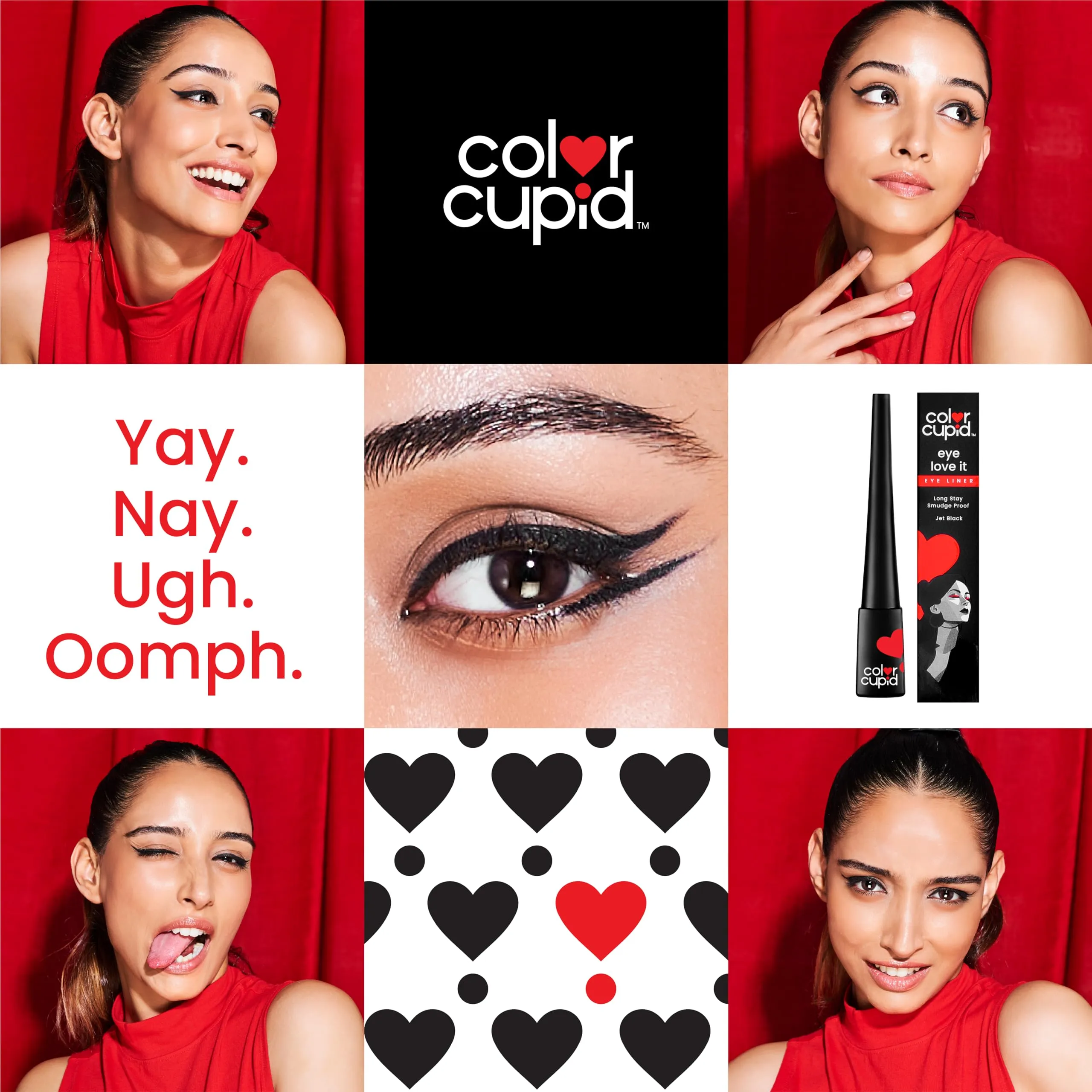 Color Cupid Eye Love It Eyeliner | All day wear | Easy application, Long stay & Quick drying | Jet Black - 3.5 ml