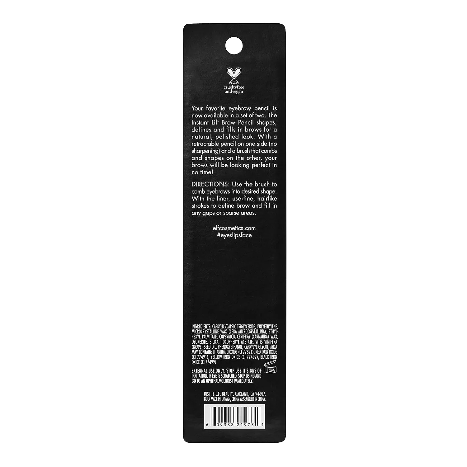 e.l.f. Cosmetics Instant Lift Brow Pencil 2-Pack, Dual-Ended Precision Brow Pencils For Shaping & Defining Brows, Neutral Brown