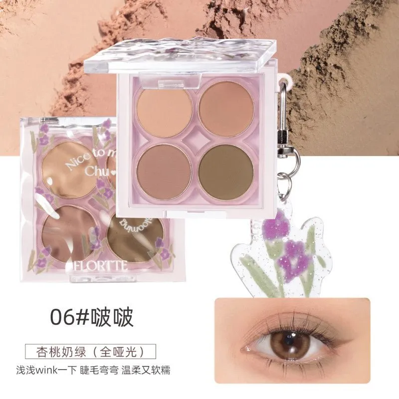 Flortte 4-Colour Eyeshadow Palette