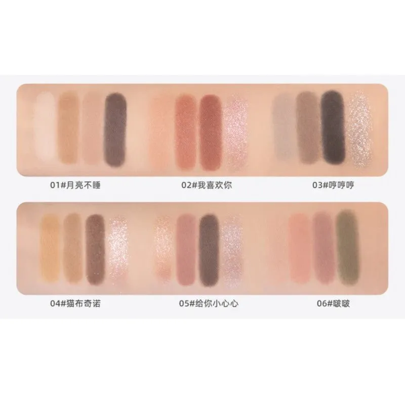 Flortte 4-Colour Eyeshadow Palette