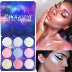 Highlighter Makeup Face Brighten Contouring Powder Palette Kit