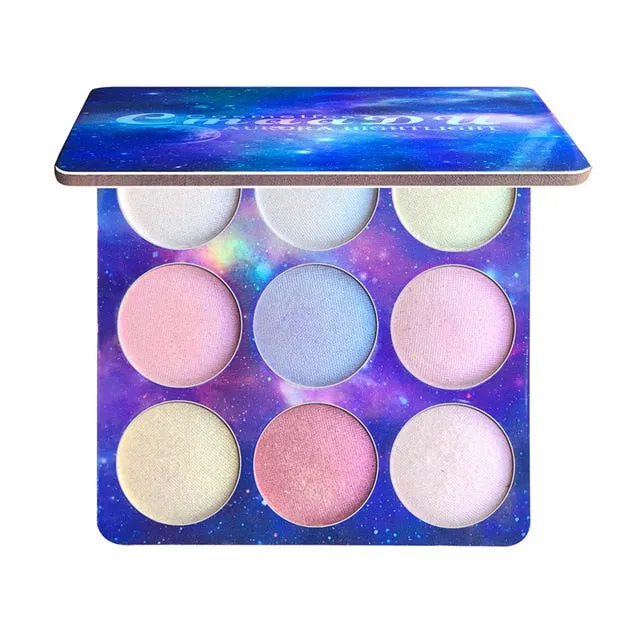 Highlighter Makeup Face Brighten Contouring Powder Palette Kit