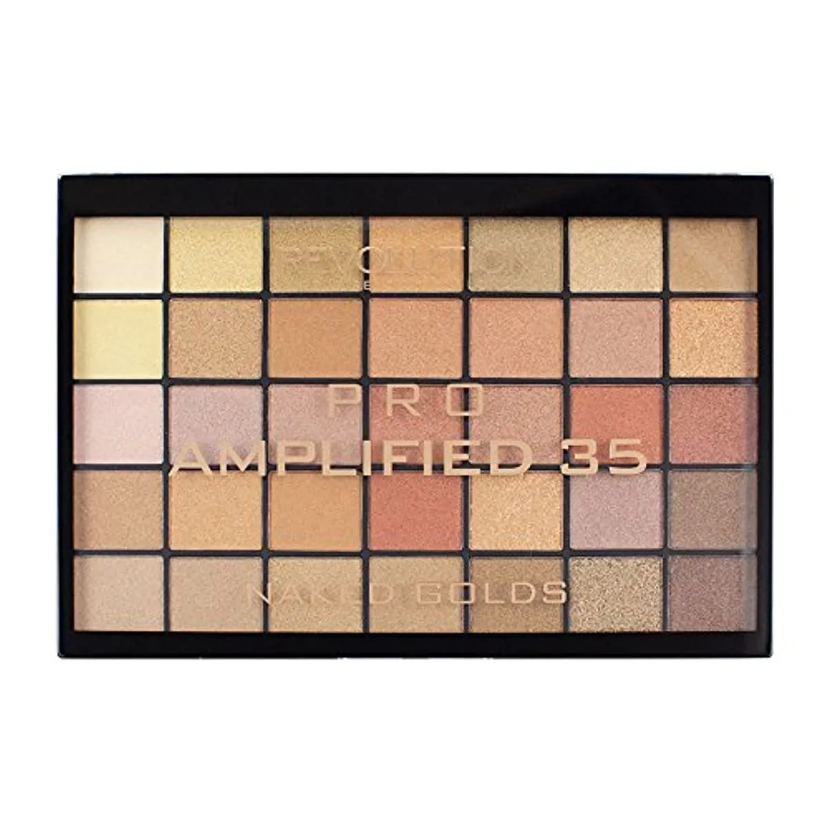 Makeup Revolution Amplified 35 Eyeshadow Palette Naked Golds