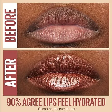 Maybelline Lifter Gloss, Hydrating Lip Gloss with Hyaluronic Acid, High Shine for Plumper 5.4ml