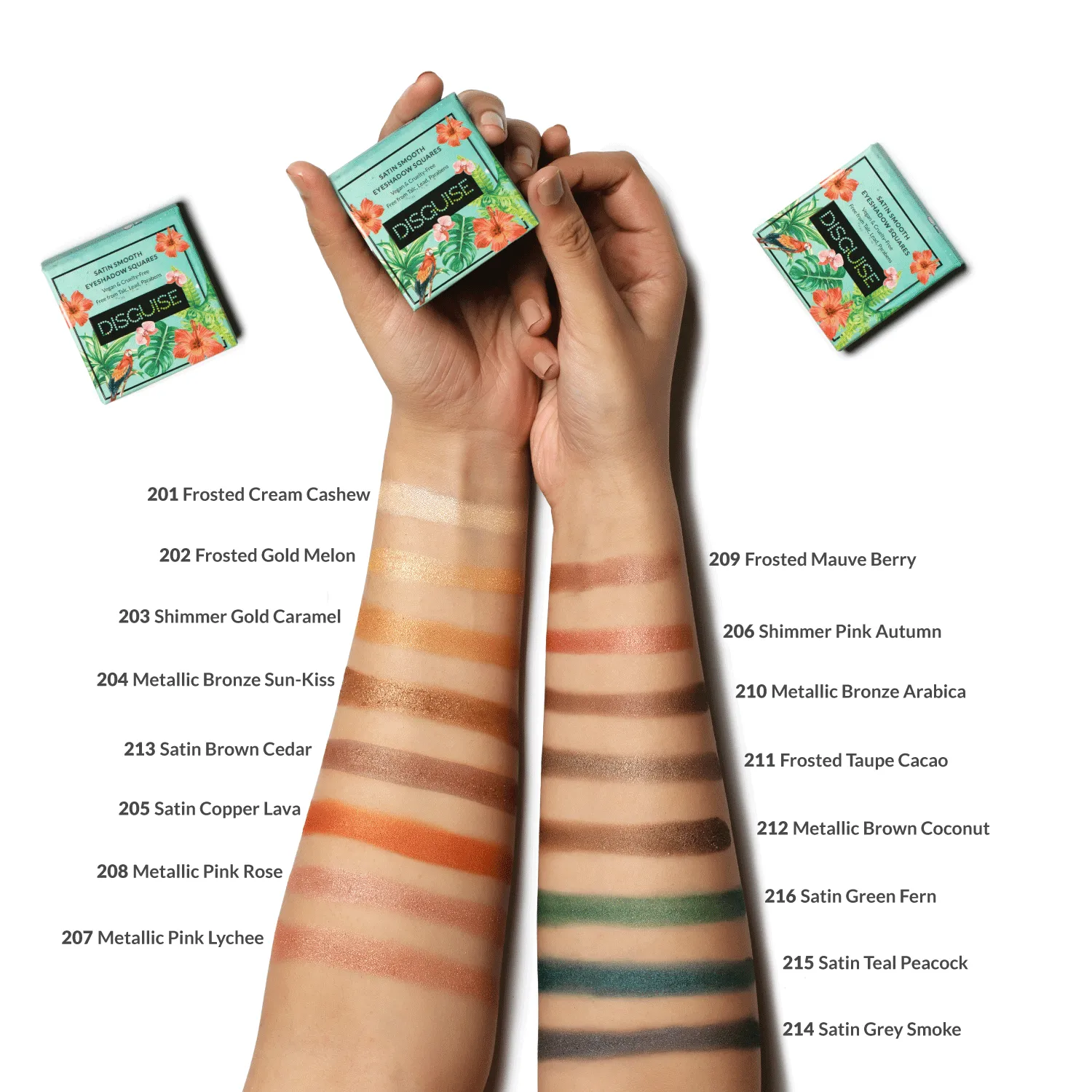 Metallic Bronze Arabica 210 - Eyeshadow, NO TALC | INTENSE COLOR | WITH SOOTHING PLANT OILS | ULTRA-SMOOTH