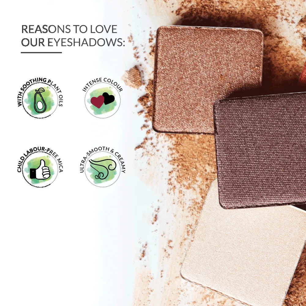 Metallic Bronze Arabica 210 - Eyeshadow, NO TALC | INTENSE COLOR | WITH SOOTHING PLANT OILS | ULTRA-SMOOTH