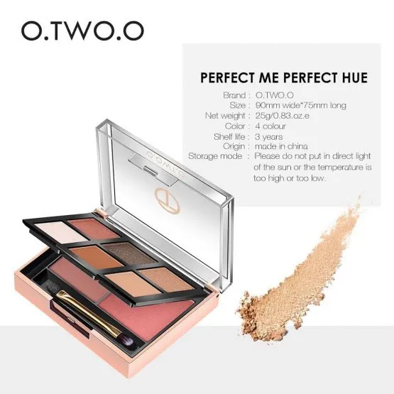 O.TWO.O TRAVELERS EYESHADOW (X6) AND BLUSHER (X2)
